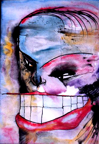 1982 ink and watercolour on paper